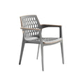 Modern Ergonomic Chair with Ventilated Design and Wooden Accents